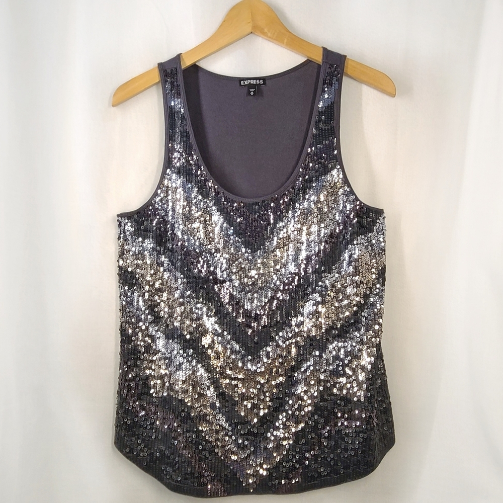 *Express Multi-Color Sequin Tank - image 1